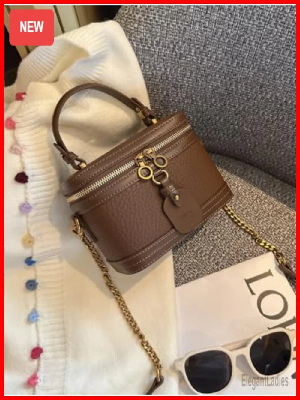 Mini Satchel Crossbody Bag Faux Leather Shoulder Purse